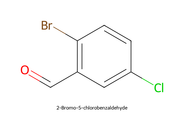 2-溴-5-氯苯甲醛结构式
