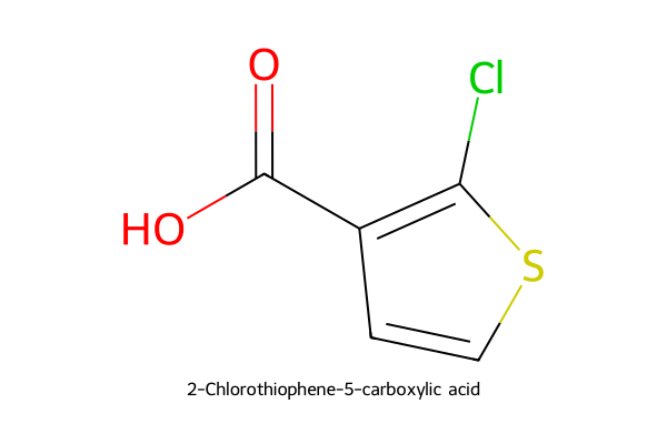 2-氯噻吩-5-甲酸结构式